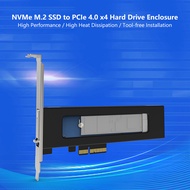TOOLFREE M.2 NVME SSD To PCI-E 4.0 X4 Hard Drive Enclosure For M.2 NVME M Key 2230 / 2242 / 2260 / 2