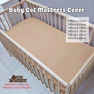Cadar Baby Cot Plain Color/ Baby Cot Fitted Bedsheet / Cadar Tilam Bayi / Baby Cot Mattress Cover Si