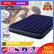 INTEX 64759 1.52 Meter Inflatable Air Bed Mattress Queen Size With 2-in-1 Valve - Premium