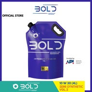 BOLD Engine Oil 10w30 4L 3L Semi-Synthetic SP - Car Engine Lubricant 10w-30 Nissan Honda