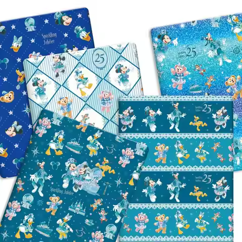 140x50cm Disney Cartoon Hot DIY handmade sewing patchwork quilting baby dress home sheet printed fab
