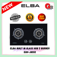 ELBA [READY STOCK] BUILT IN GLASS HOB 2 BURNER EGH-J8552 - ELBA WARRANTY MALAYSIA