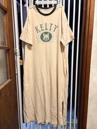 KELTY 狐狸圖案長袖Tee連身長裙