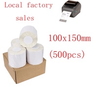 A6 Shipping Waybill Sticker Paper Roll Three-proof A6 Thermal Label Paper 500 SHEETS 100mm*150mm