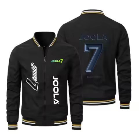 JOOLA Spring and Autumn New Men's V-neck Jacket Slim fit Casual Jacket Windproof Cycling Versatile T