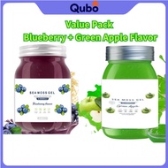 STOCK READY Value Pack Blueberry + Green Apple Flavor     Sea Moss Gel, 16OZ Raw Flavored Irish Seam