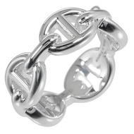 【日本直送】愛馬仕 戒指 Chaine d'Ancre Enchainee PM 8號 指輪 銀 925 約5.4g HERMES【中古】A級