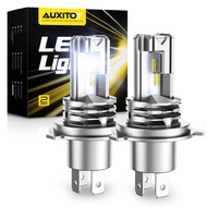 AUXITO H4 LED headlights for vehicles, 3x brighter, easy installation, fanless, white.