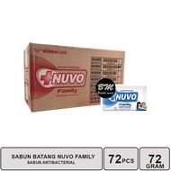 Sabun Mandi Nuvo Biru 76gr 1 Dus Isi 72 Pcs / Sabun Batang 1 Karton