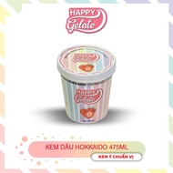 [Siêu tốc HCM] Kem dâu Hokkaido Happy Gelato Chính Hãng (có voucher giảm)