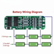 1/5pcs 3S 20A Li-ion Lithium Battery 18650 Charger PCB BMS Protection Board For Drill Motor 12.6V Li