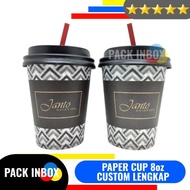 8oz Paper Cup Printing 8oz Coffee Paper Cup Screen Printing 8 oz