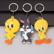 Tweety TweetyBird Rabbit Keychains Double Side Soft Cartoon Keychain Christmas Gift SIP1440