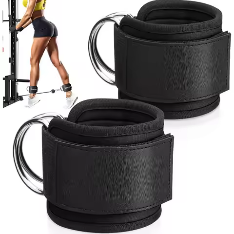 2PCS Set Premium Cable Kick Back Ankle Straps for Cable Machines Glute Kickback Ankle Strap for Work