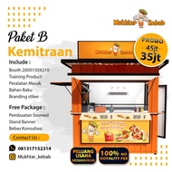 Paket Usaha Kebab / Booth Kontainer / Gerobak / Franchise / Waralaba