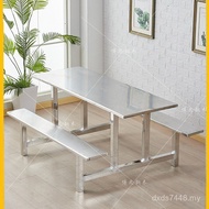 Table Chair School Canteen Student 4 Person Conjoined Dining Table Chair Dining House 8 Person Dinin