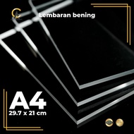 Favorit Lembaran Akrilik A4 / Lembaran Acrylic A4 / Akrilik Bening /