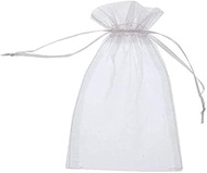 DAHI 15 x 20 cm Organza Bags 100 Pieces Bags for Filling, Jewellery Bag, Wedding Bag, Gift Bag, Orga