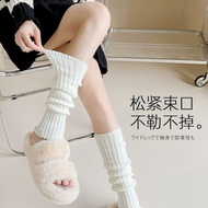 [Hot Sale] Knitted jk Socks Socks Women White Long Tube Calf Socks Leg Covers Warm Pile Socks Lolita