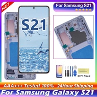 New 6.2" AMOLED Screen LCD For Samsung S21 5G G991B SM-G991B/DS SM-G991U LCD Display Digital Touch S
