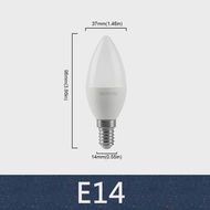 4pcs Energy Saving Led Candle Bulb Lamp C37 E14 E27 B22 AC 220V Lamp 3W 5W 6W 7W Led Chandelier Ligh