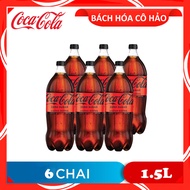 LỐC 6 CHAI NƯỚC NGỌT KHÔNG ĐƯỜNG ZERO SUGAR COCA COLA 1.5L
