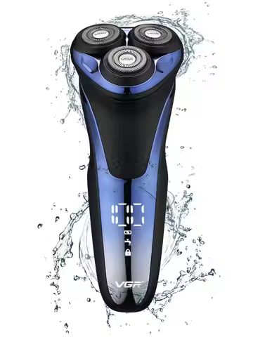 VGR Electric Shaver Professional Razor Waterproof Beard Trimmer Rotary 3D Floating Shaving Rechargea