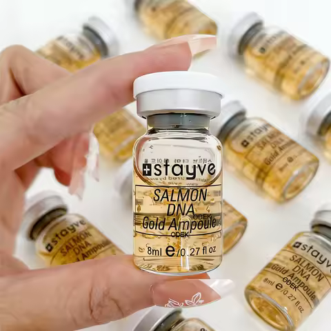 Stayve 8ml Salmon DNA Gold Ampoule Booster Serum Kit Natural Brightening Whitening Moisturizing Reju