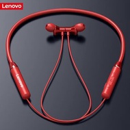 LENOVO HE05 磁吸頸掛式藍牙耳機 通話功能Lenovo HE05 Wireless Bluetooth 5.0 in-Ear Neckband Earphones with Mic Talk 紅 Red