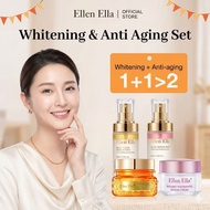 Ellen Ella Whitening Anti Aging Cream Serum Skincare Set With PDRN Collagen Ginseng White Truffle