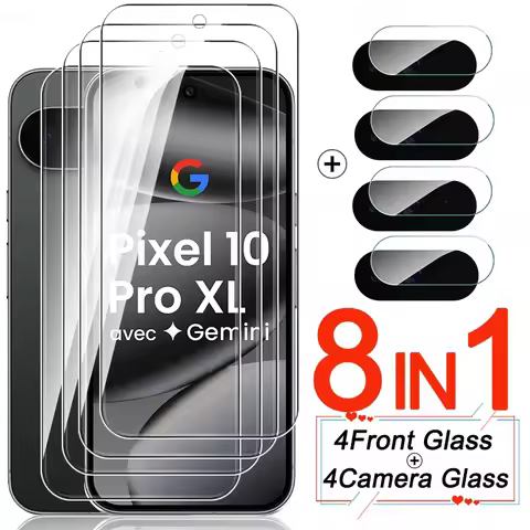 8 In 1 Protective Glass For Google Pixel 10 Pro XL 5G 9H Screen Protector Pixle 10 Pixel10 Pixel10Pr