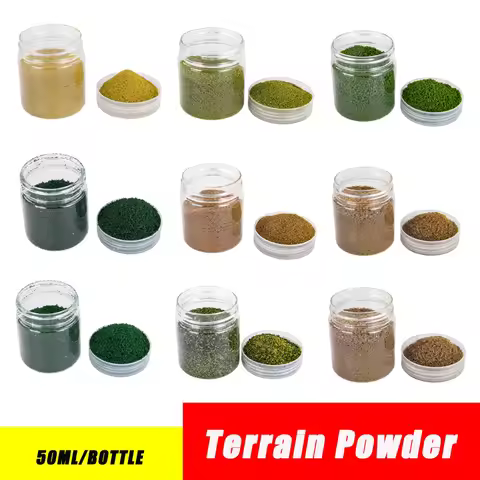 50Ml Terrain Powder Tree Foliage Grass Powder Ho Oo N Diy Model Making Military Scene Kits Railway T