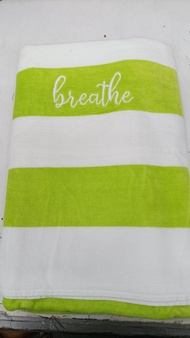 ผ้าเช็ดตัว ลายทาง 35x70 นิ้ว ทอเกลียวคู่ เนื้อหนานุ่ม ผืนใหญ่เป็นพิเศษ เกรดโรงแรม✨Large Stripe Pool/