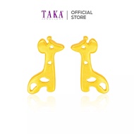 TAKA Jewellery 916 Gold Earrings Giraffe
