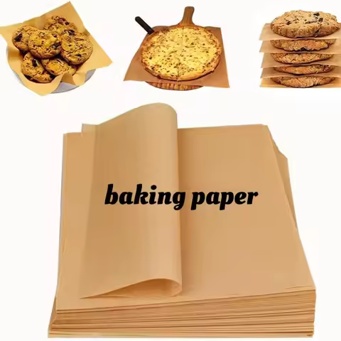 50/100pcs Pre-Cut Parchment Paper - Non-Stick for Baking Cooking Grilling Air Fryer Steaming Baking 