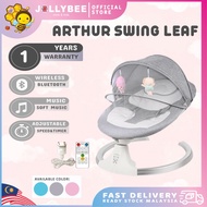 JOLLYGEAR ARTHUR Newborn Baby Auto Swing Leaf Cradle Bouncer Mosquito Net Tent Automatic Remote Rock