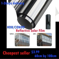 Mirror Window Film Vinyl Self-Adhesive Reflective Solar Film Privacy Window Sticker 1-2days delivery 60cm X 100cm