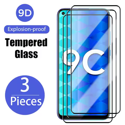 3PCS Full Cover Screen Protector Glass for Honor 20 30 10 9 Pro 10X 9X Lite Protective Glass for Hon