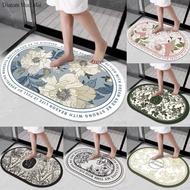 Nordic Style Diatom Mud Floor Mats Bathroom Absorbent and Quick-drying Floor Mats Kitchen Non-slip and Stain-resistant Carpets
