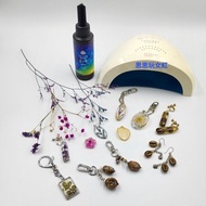 數碼 台北實體課程 uv膠與大自然植物手作課 使用日本Padico星の雫uv膠