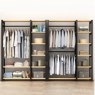 Coat Rack New Style Wardrobe Bedroom Simple Simple Open Storage Rental House Wardrobe Multi-Layer Bl