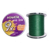 Hinata X9 PE Braided Line 200m (15lbs/20lbs/30lbs/40lbs/50lbs)