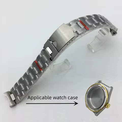 Watch Strap 20mm 22mm 904L Solid Steel Bracelet Strap Fits 36/39/40/41mm Case