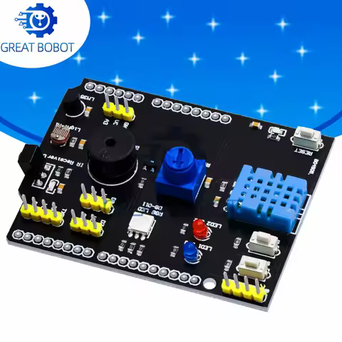 BS DHT11 LM35 Temperature Humidity Sensor Multifunction Expansion Board Adapter For Arduino UNO R3 R