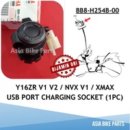 Yamaha Original Y16ZR Y16 V1 V2 / NVX V1 / XMAX Terminal Comp USB Port Charging Socket - BB8-H254B-0