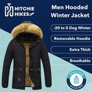 Hitchie Man Winter Snow Cold Down Jacket Men Woman Fleece Coat Baju Sejuk Tebal Lelaki Parka Korean 