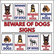 Beware of Dogs Signs Signage For Household and Company Use Safety Signs