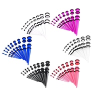 [svzfjuv] 18 Pack Acrylic Tapers Plugs and Tunnels, Ear Gauges Expander Set Body Jewellery 14G-00G