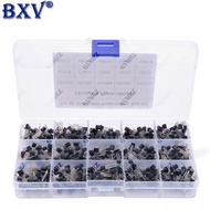 600PCS TO-92 Transistor Assortment Kit - 15 Values x 40pcs NPN & PNP BJT Transistors (Includes 2N222