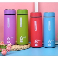 6OUP Cup Leakproof Water Bottle Creative Tumbler Color Cup Hot and Cold Double Layer Water Glass